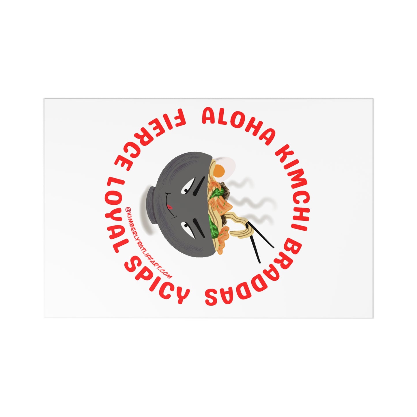 (7 pcs) Aloha Kimchi Braddas Post Cards