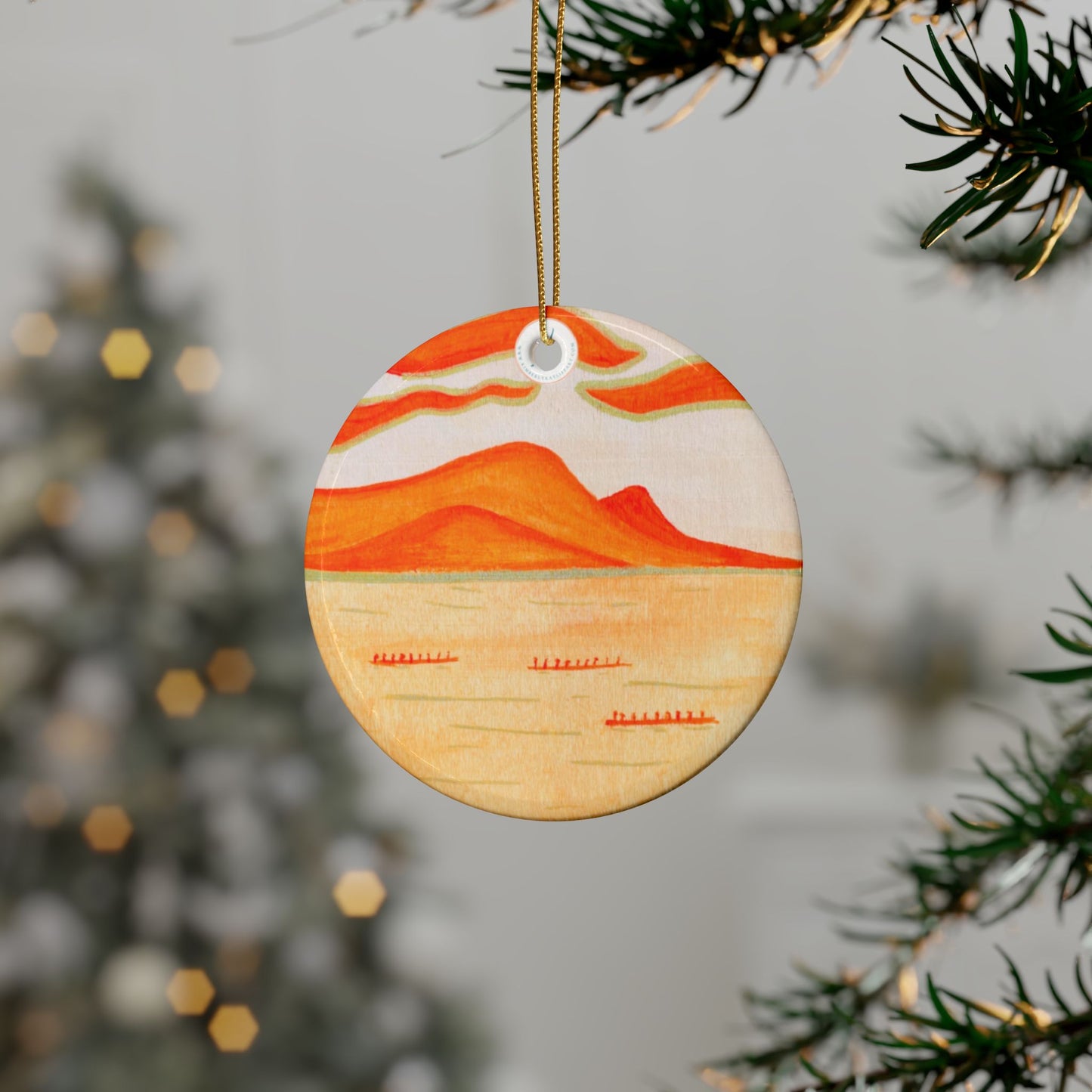 Diamond Head Outriggers Ceramic Ornaments (1pcs, 5pcs, 10pcs)