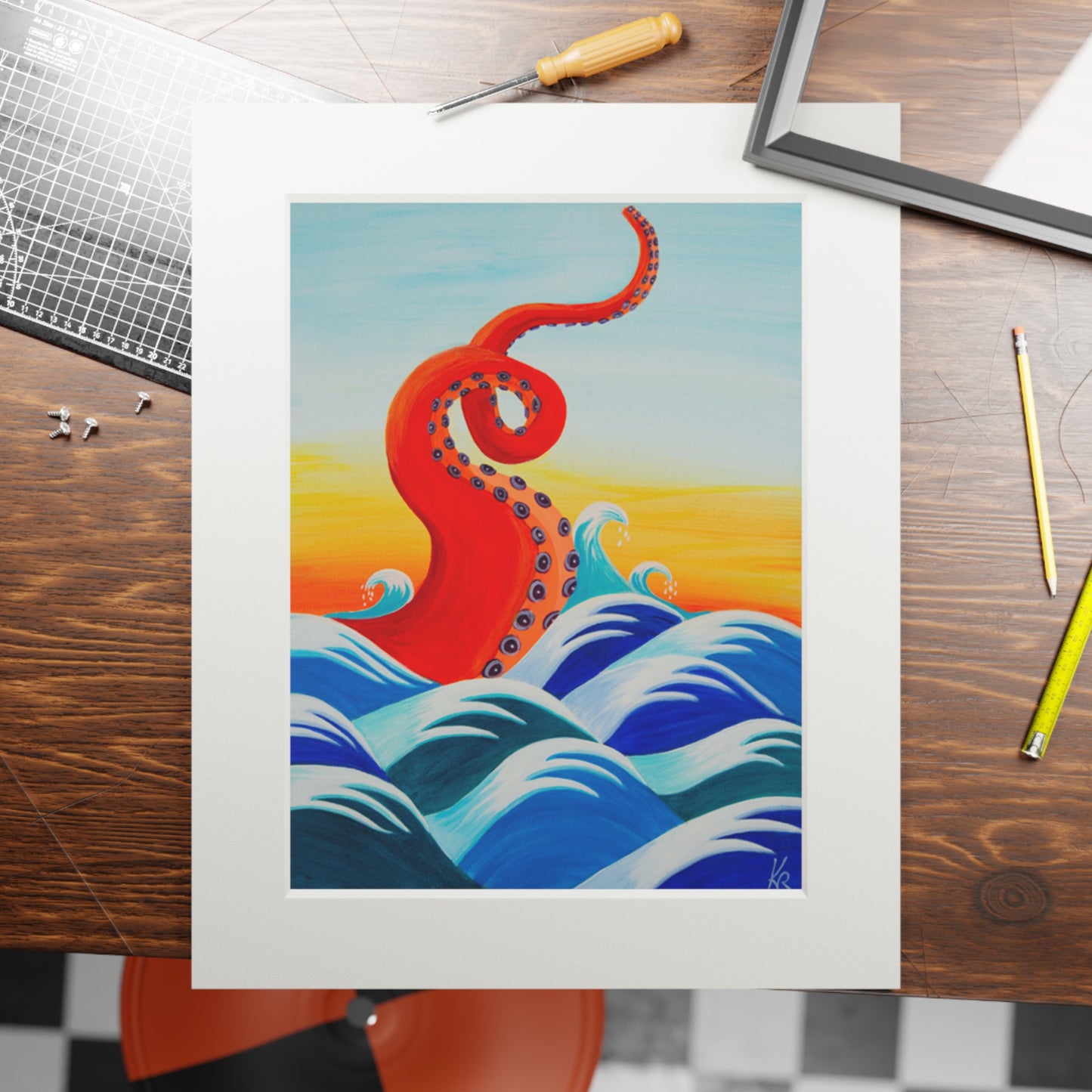 Red Tentacle 11x14" Giclee Prints