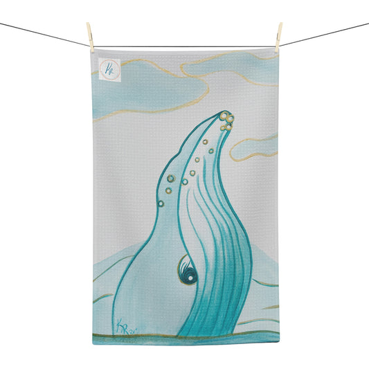 Dreamy Whale Soft Tea Towel