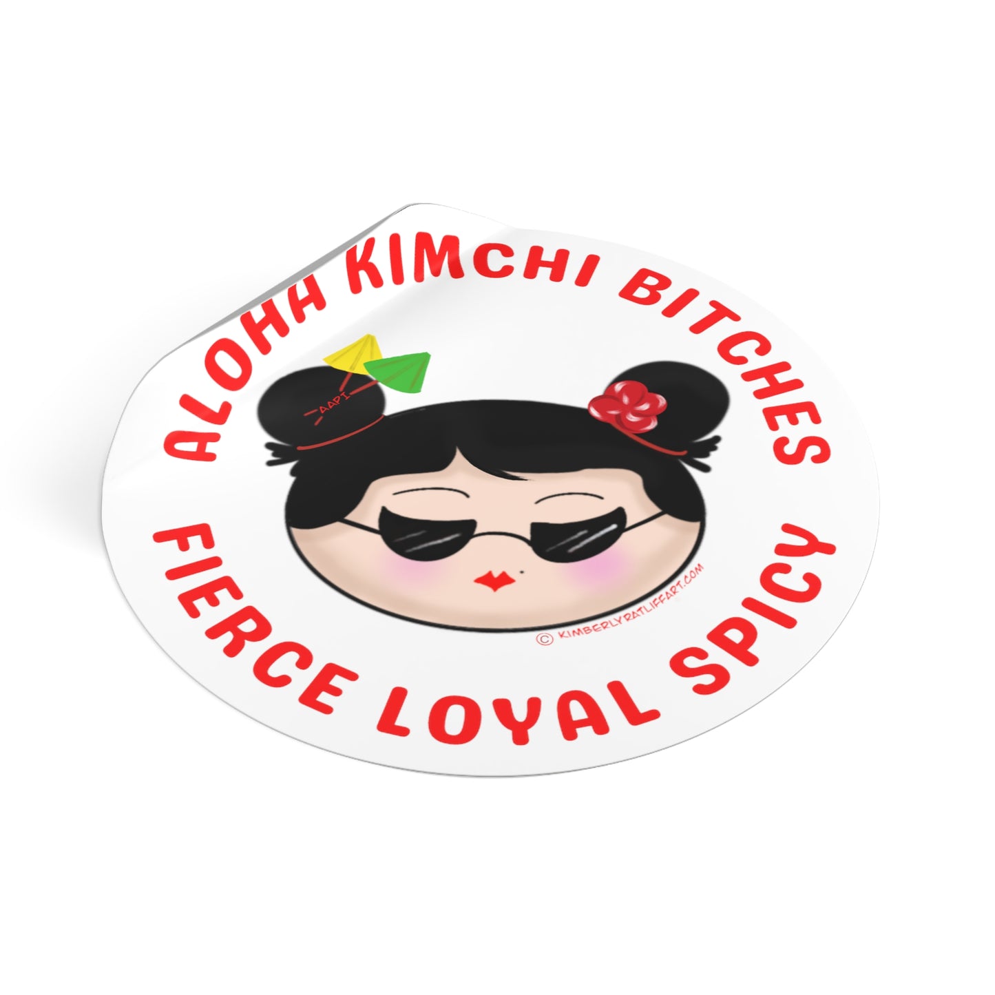 Aloha Kimchi B******* Vinyl Sticker!!