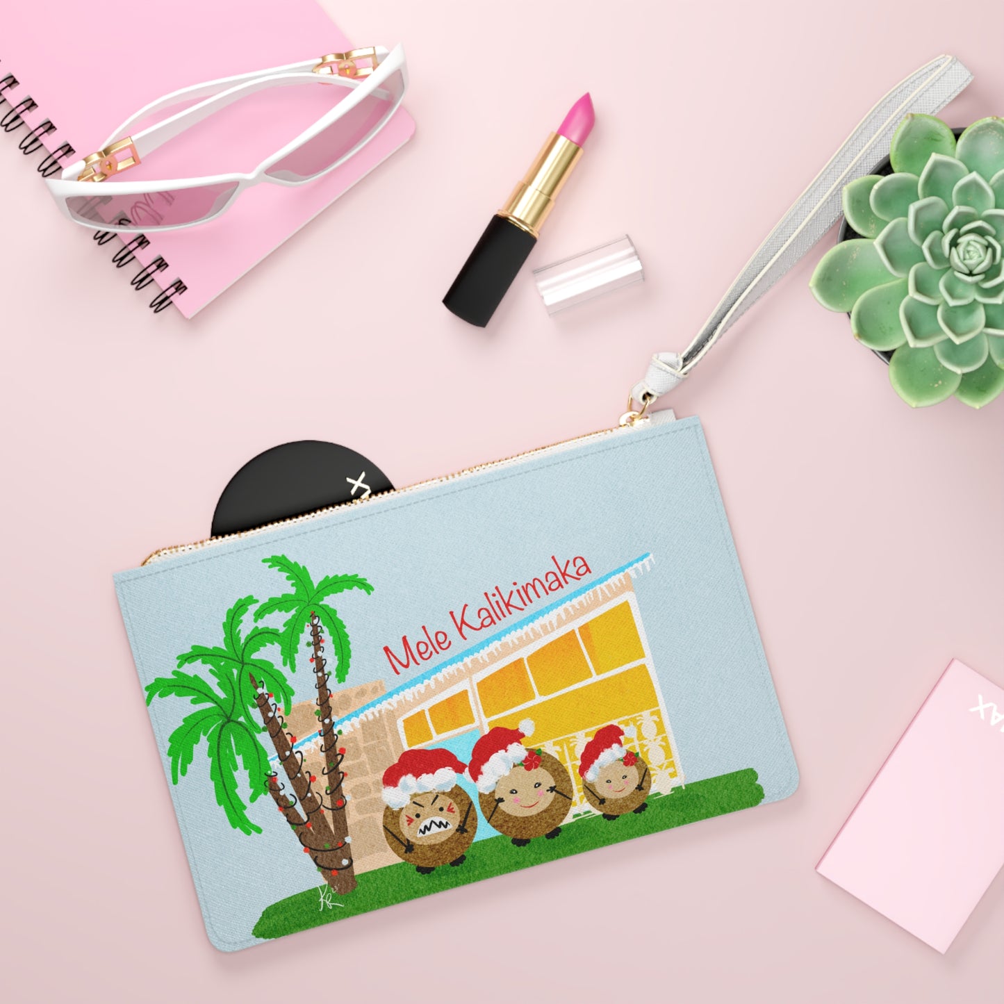 Coconut Family Christmas clutch
