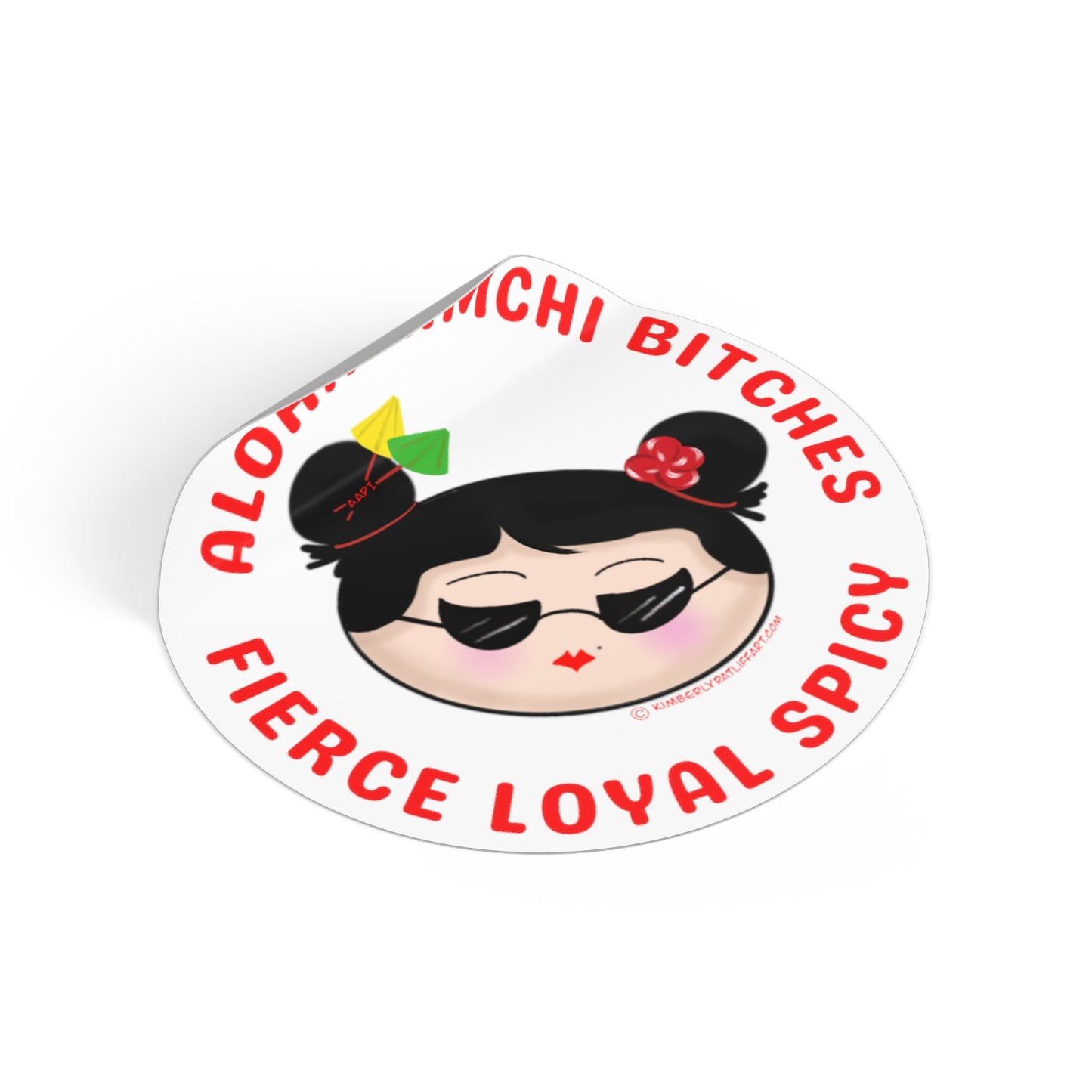 Aloha Kimchi B******* Vinyl Sticker!!