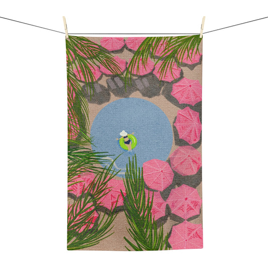 The Royal Hawaiian Pool, Soft Tea Towel