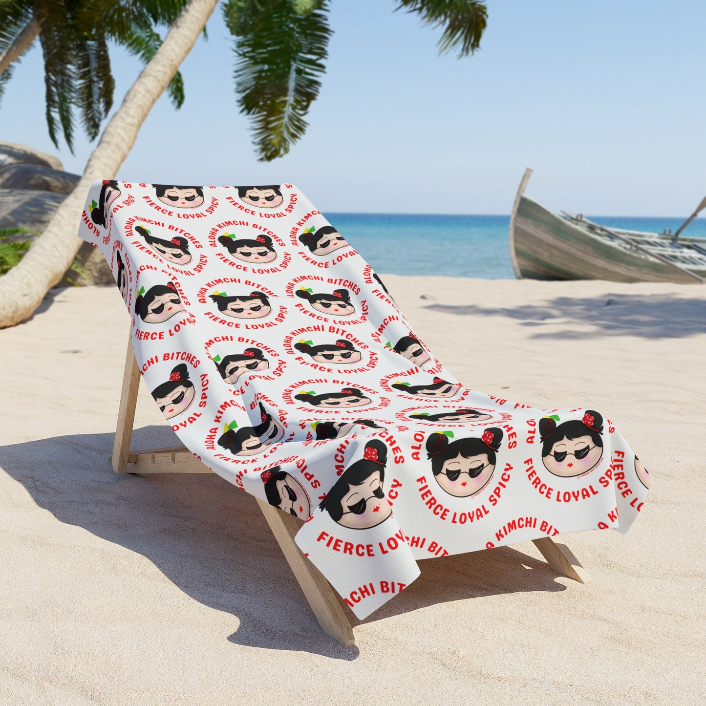 Aloha Kimchi Bitches Beach Towel