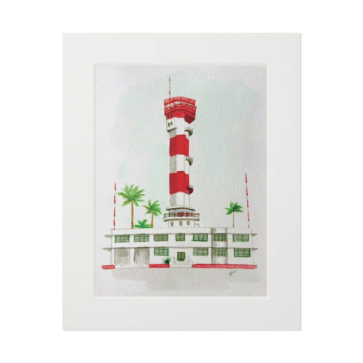 Ford Island Air tower, Pearl Harbor (Print)