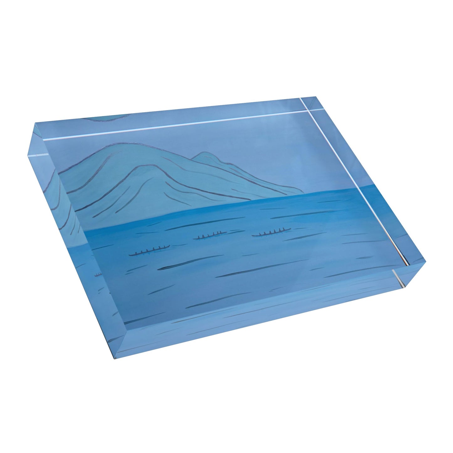 Diamond Head Outriggers Acrylic Block