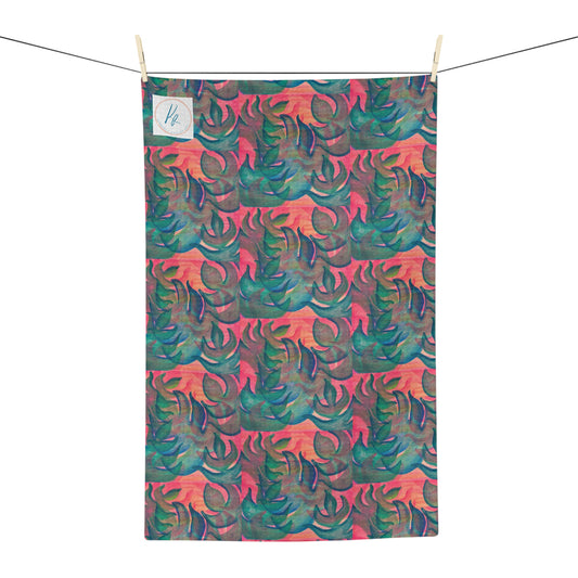Monstera Frenzy  Soft Tea Towel