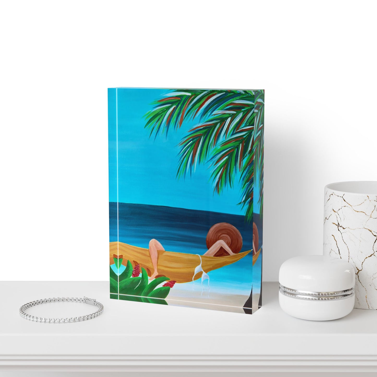 Photo Block — "Lazy Day" Acrylic Block Decor