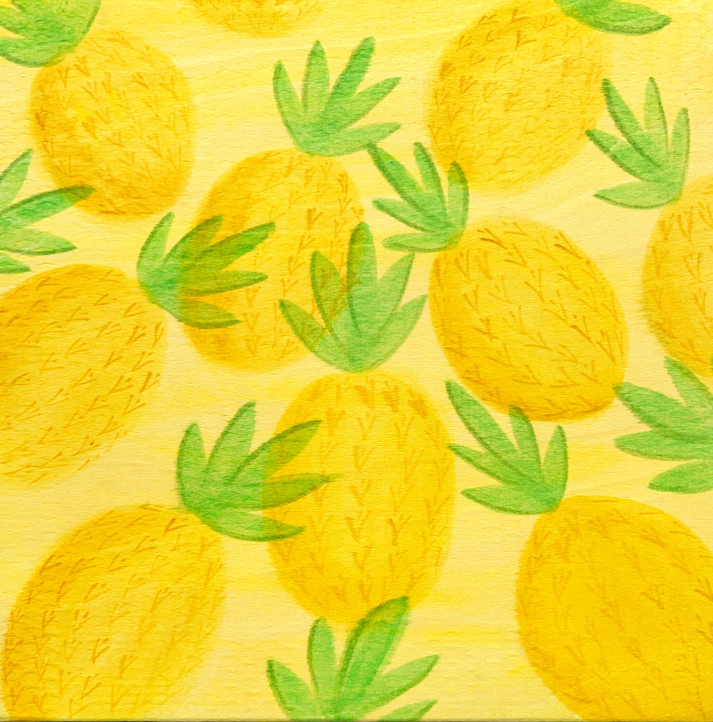 Pineapple pattern 12x12"