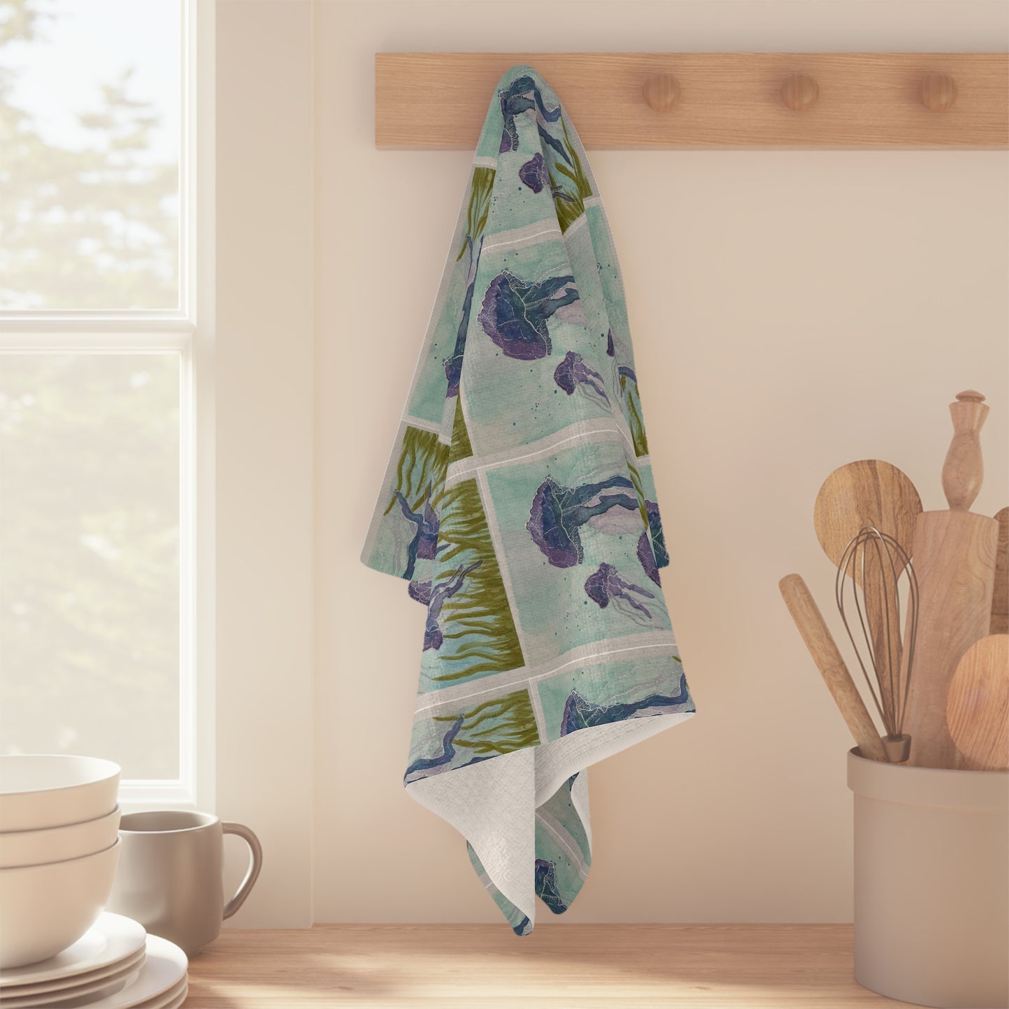 Blue & Purple Jellies Soft Tea Towel