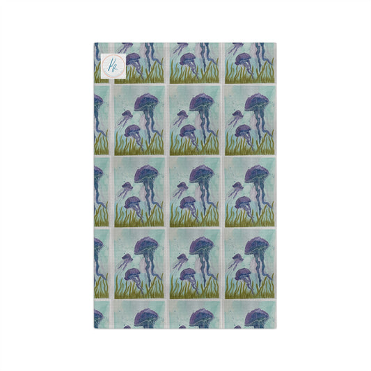 Blue & Purple Jellies Soft Tea Towel