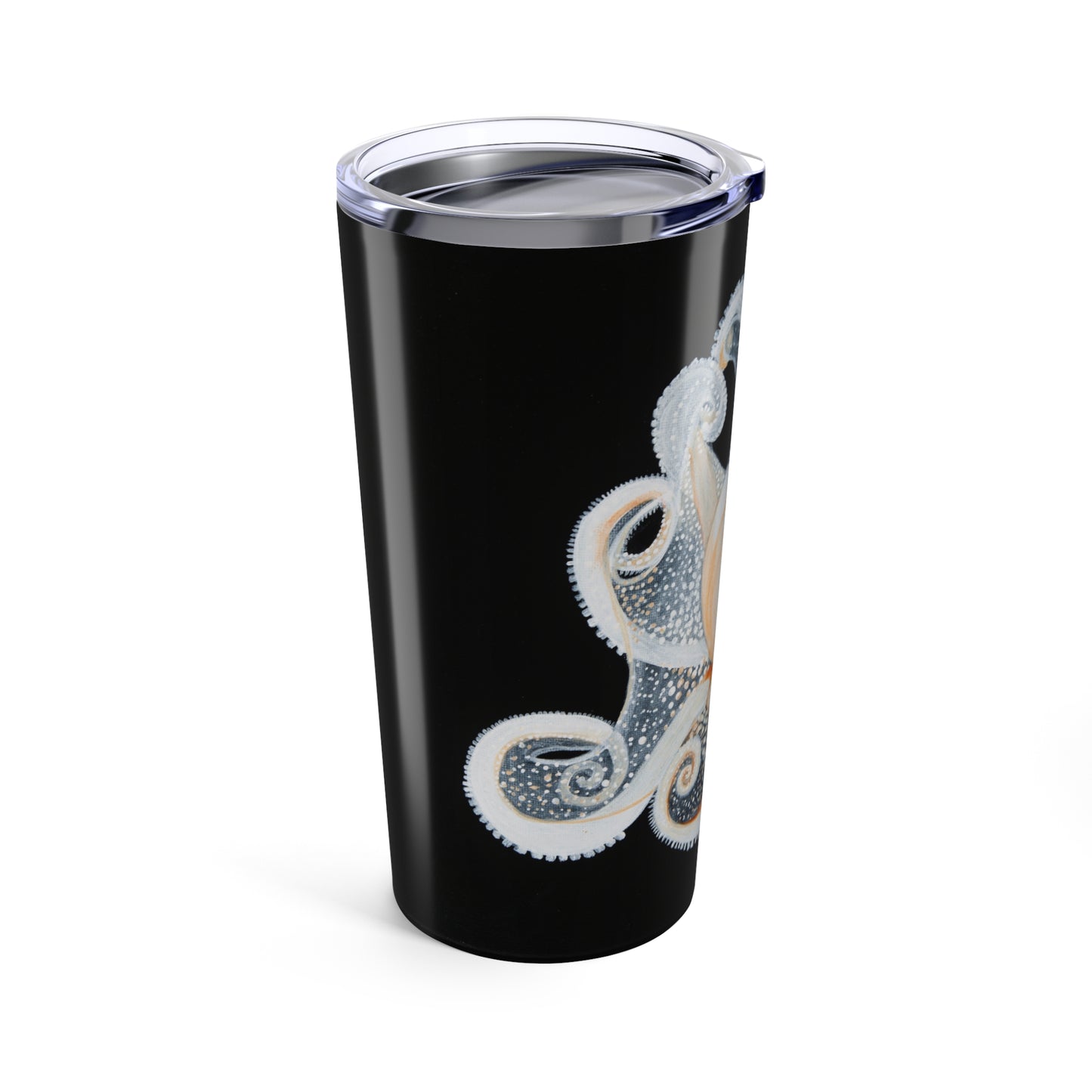 White Octopus Tumbler 20oz