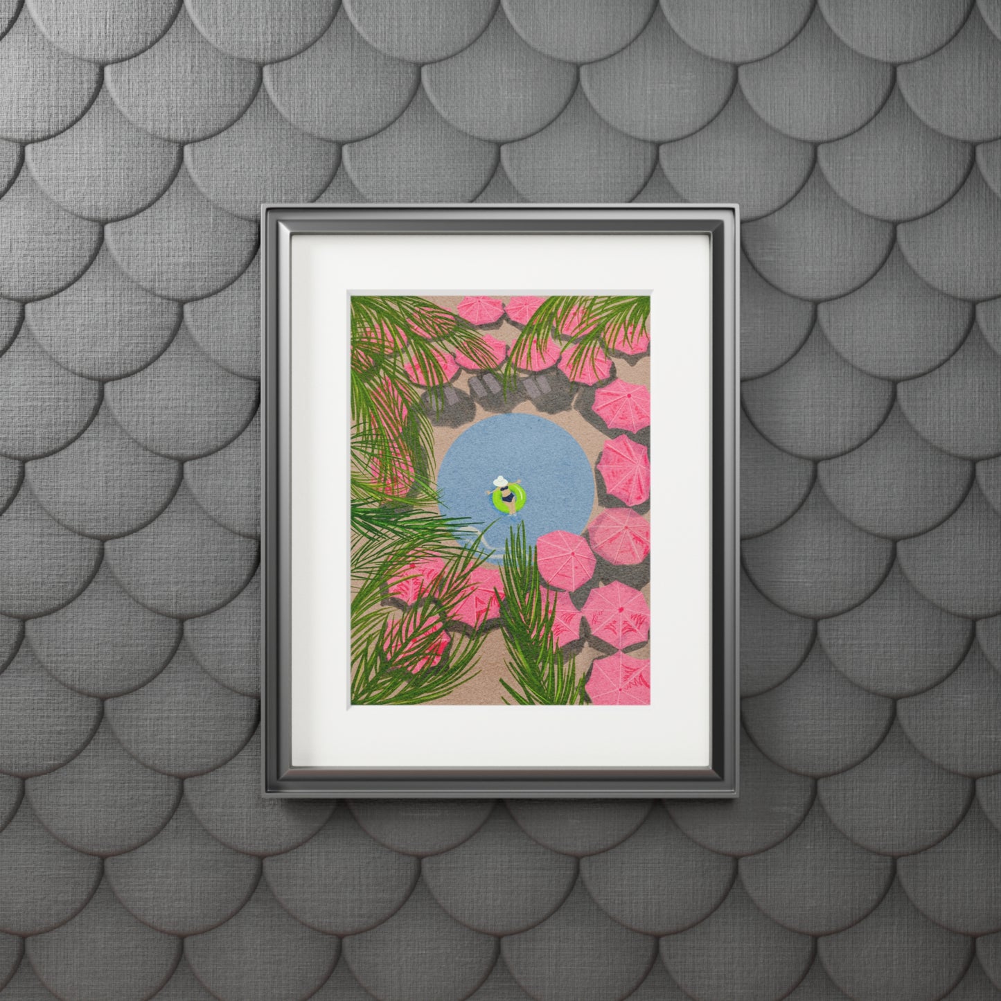 The Royal Hawaiian Pool, 11x14" Mat Giclee Prints