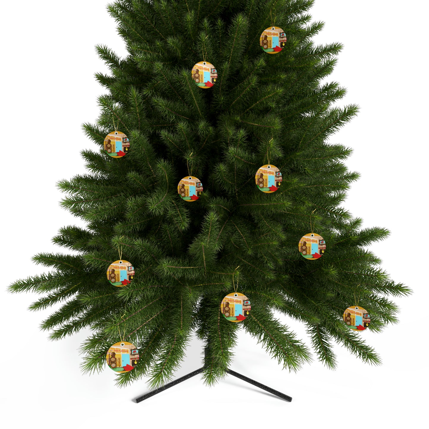 #3 Coconut Family Christmas Ceramic Ornaments (1pcs, 5pcs, 10pcs, 20pcs)