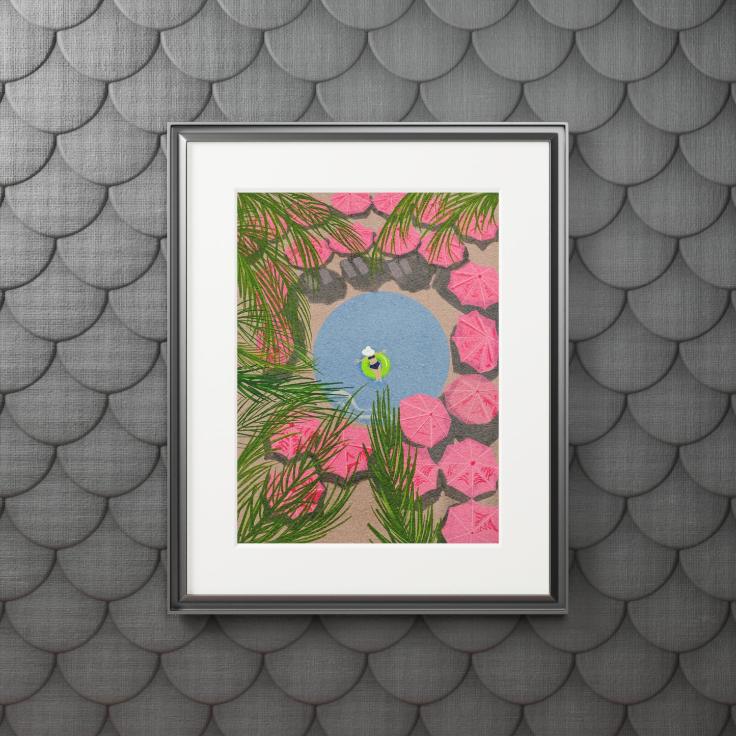 The Royal Hawaiian Pool, 11x14" Mat Giclee Prints