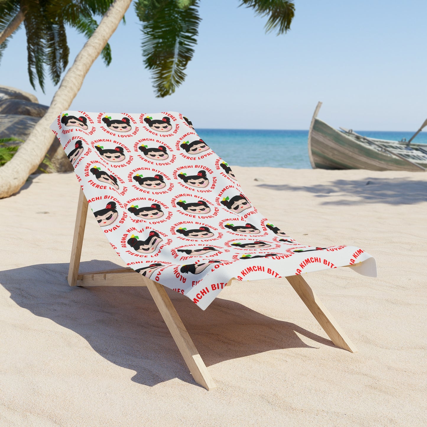 Aloha Kimchi Bitches Beach Towel
