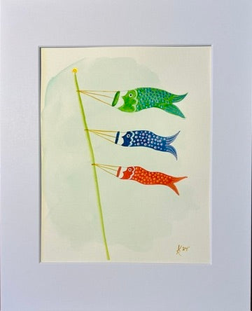 Koinobori (Japanese Childrens Day Carp) 11x14"