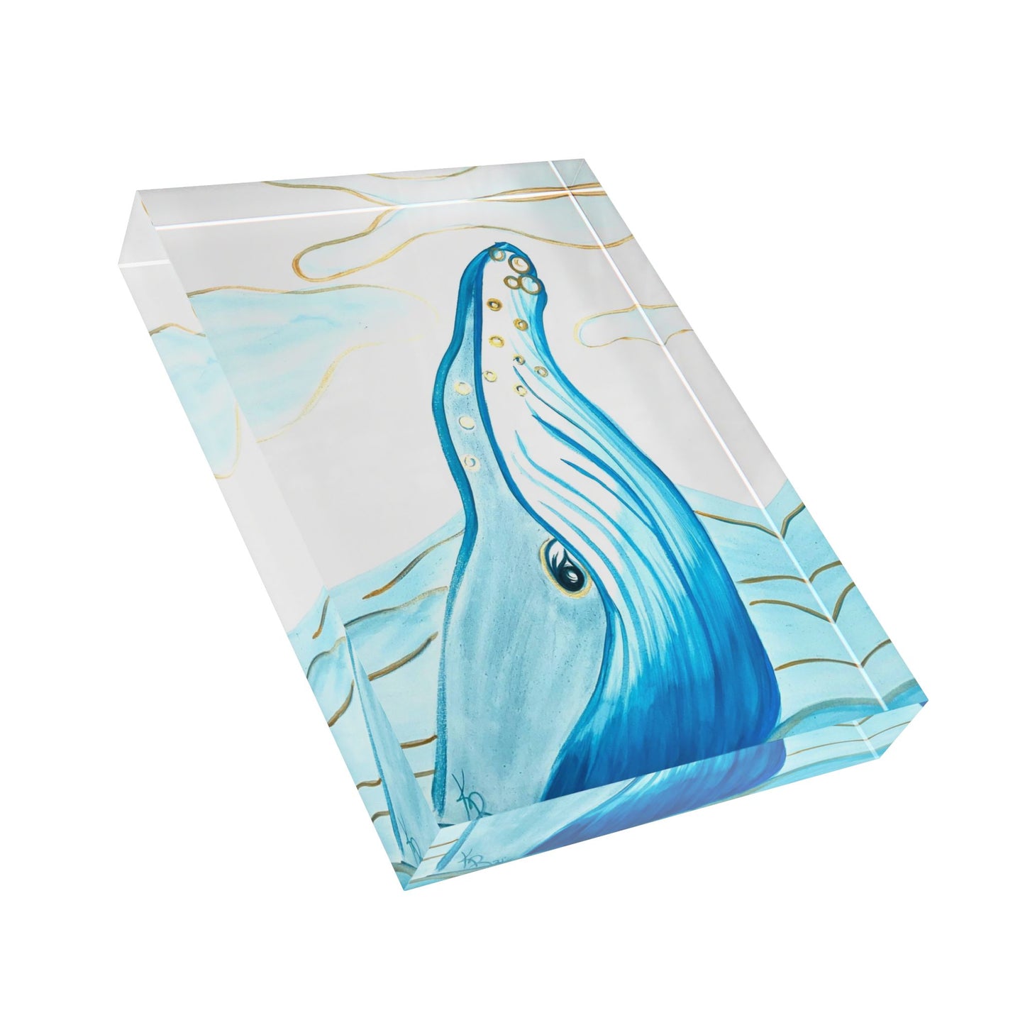 Dreamy Whale Acrylic Block