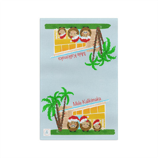 Christmas Coconuts Soft Tea Towel