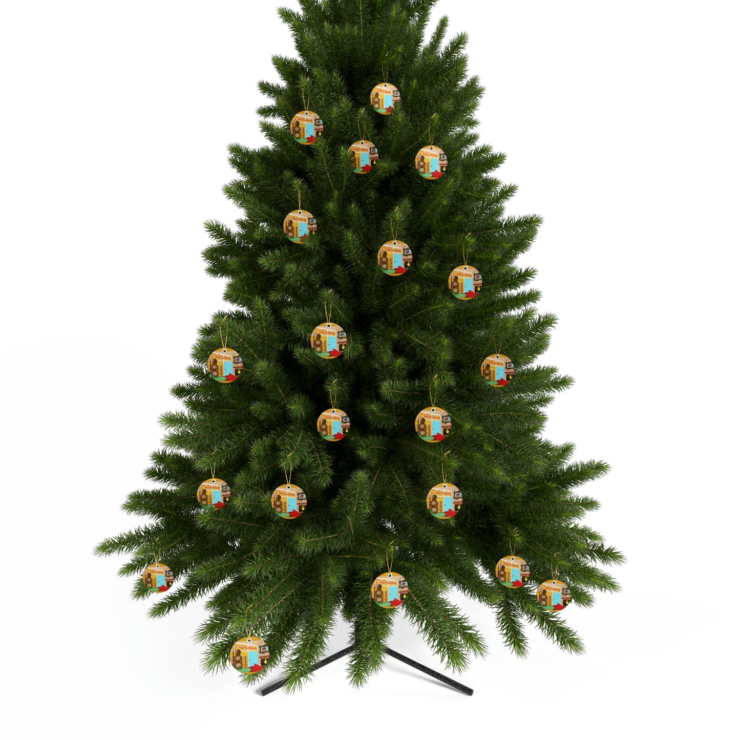 #3 Coconut Family Christmas Ceramic Ornaments (1pcs, 5pcs, 10pcs, 20pcs)
