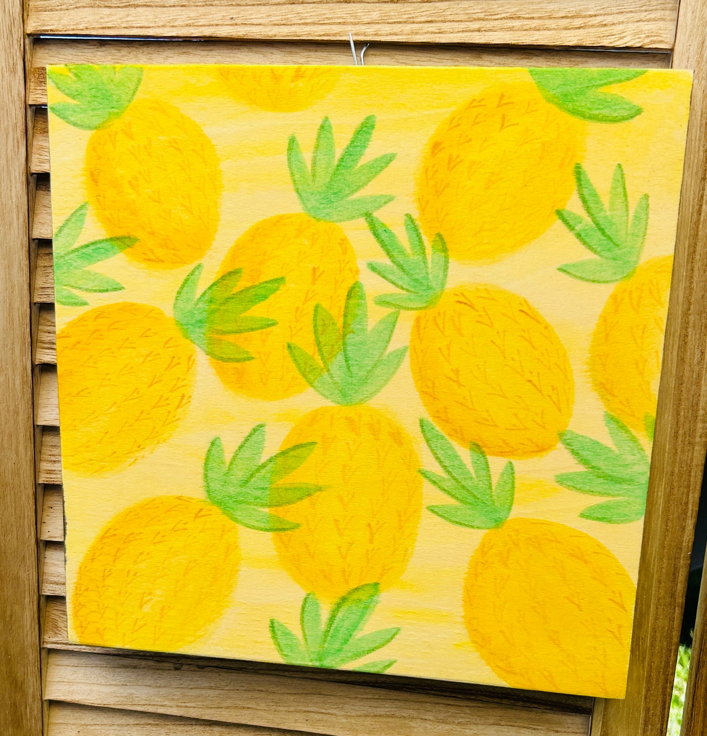 Pineapple pattern 12x12"