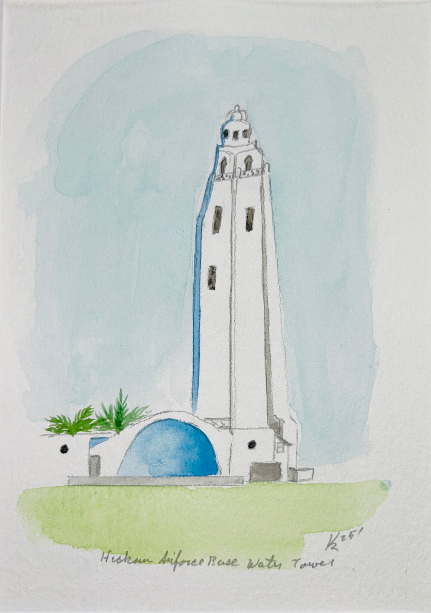 Hickam AFB Water Tower 8x10"