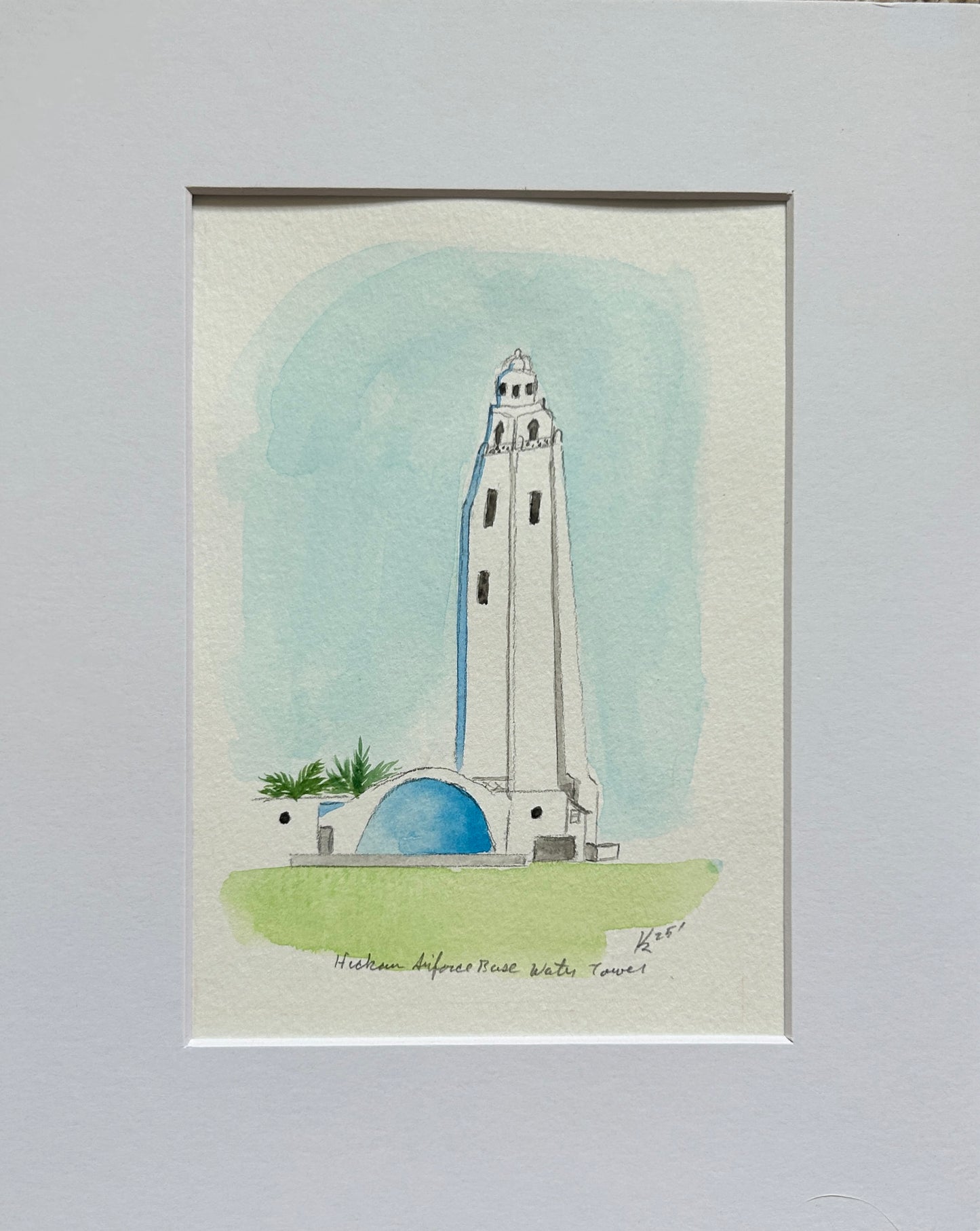 Hickam AFB Water Tower 8x10"