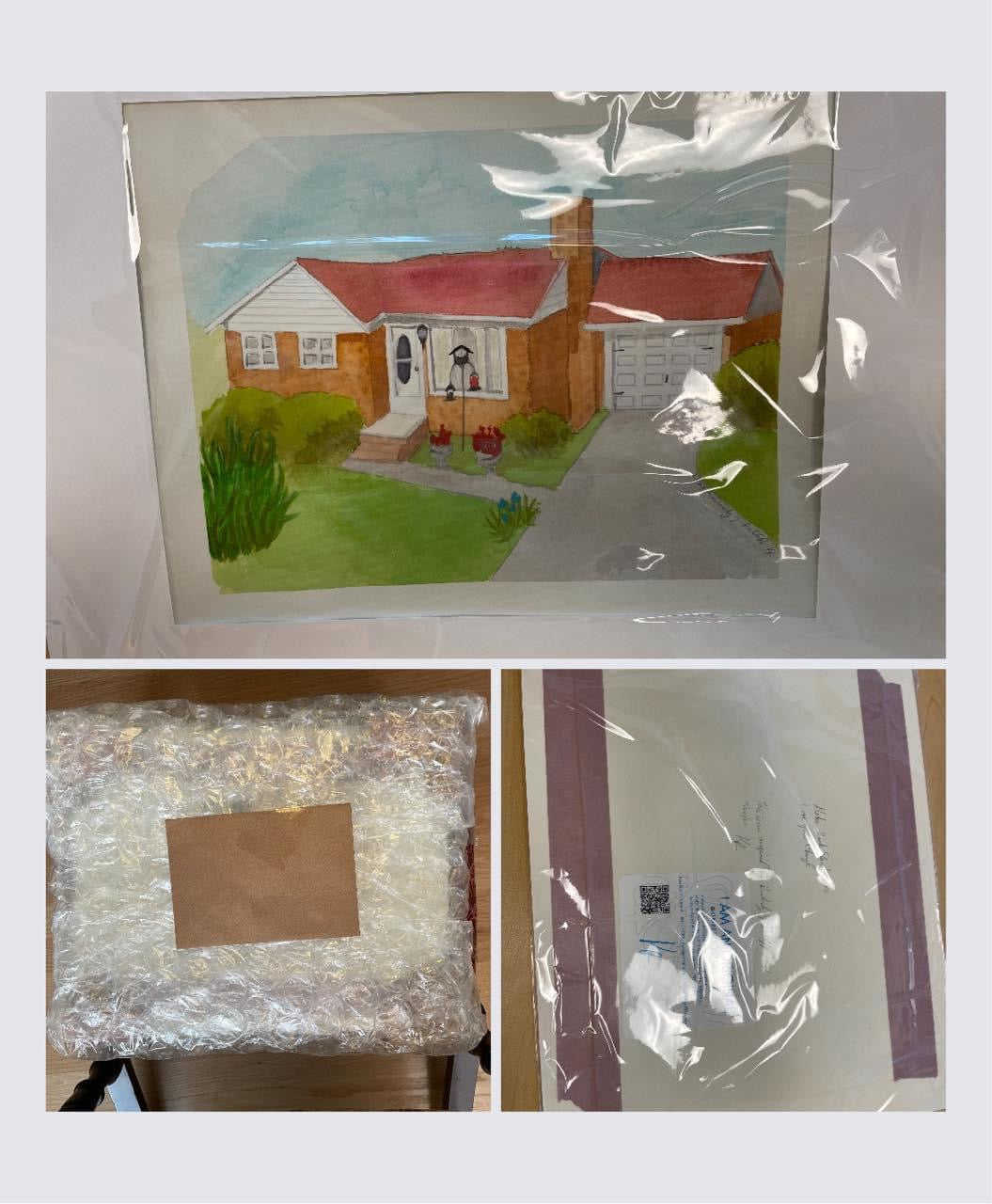 Watercolor Home Commissions 11x14