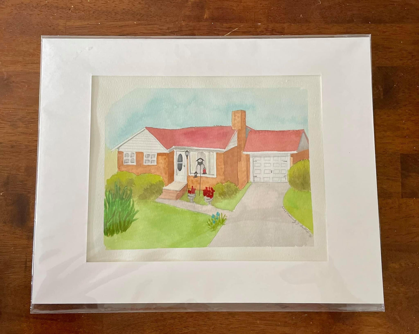 Watercolor Home Commissions 11x14