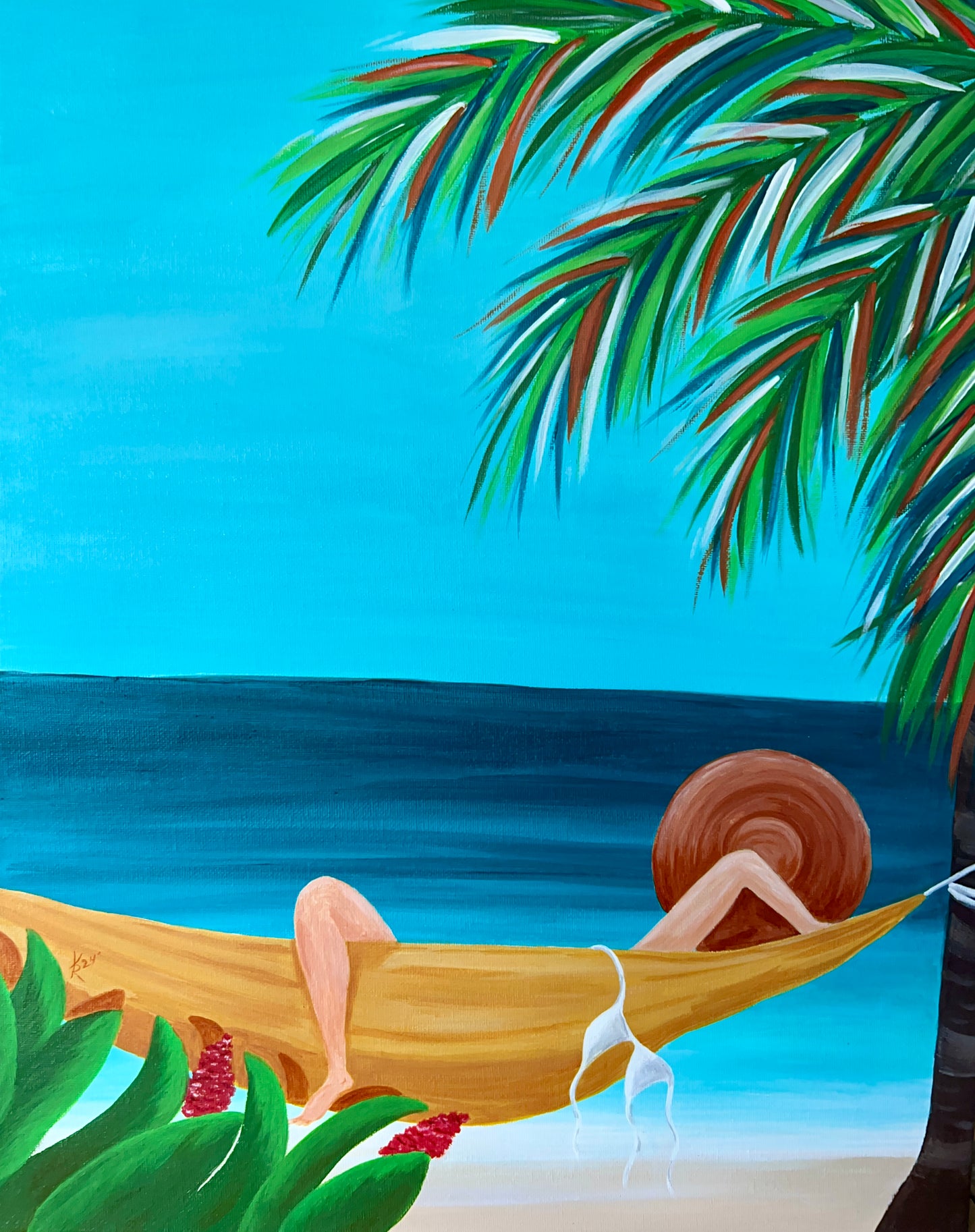 Lazy Day    Original 16x20" acrylic canvas
