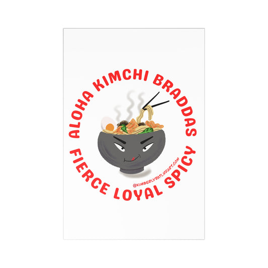 (7 pcs) Aloha Kimchi Braddas Post Cards