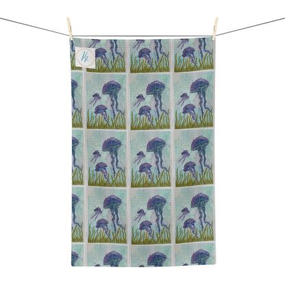 Blue & Purple Jellies Soft Tea Towel