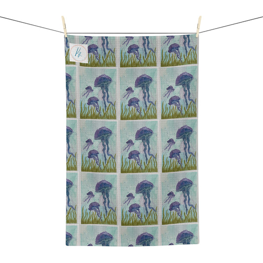 Blue & Purple Jellies Soft Tea Towel