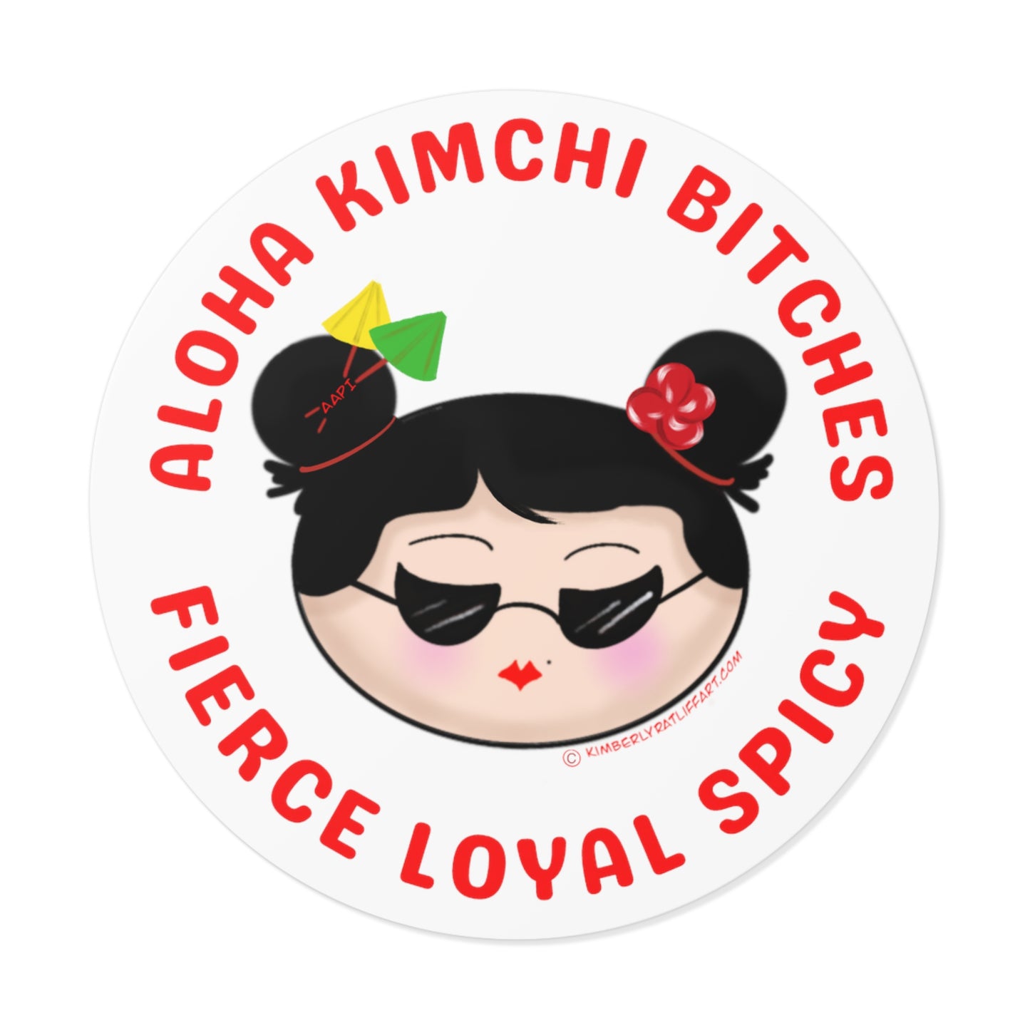 Aloha Kimchi B******* Vinyl Sticker!!