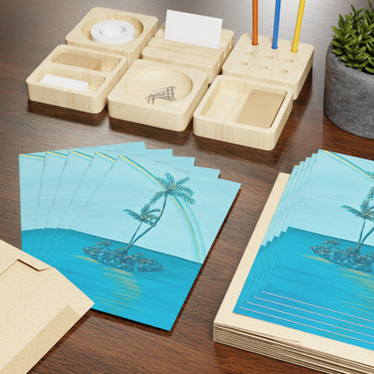 Kahala Beach Island Note Cards (1pc or 10pc)