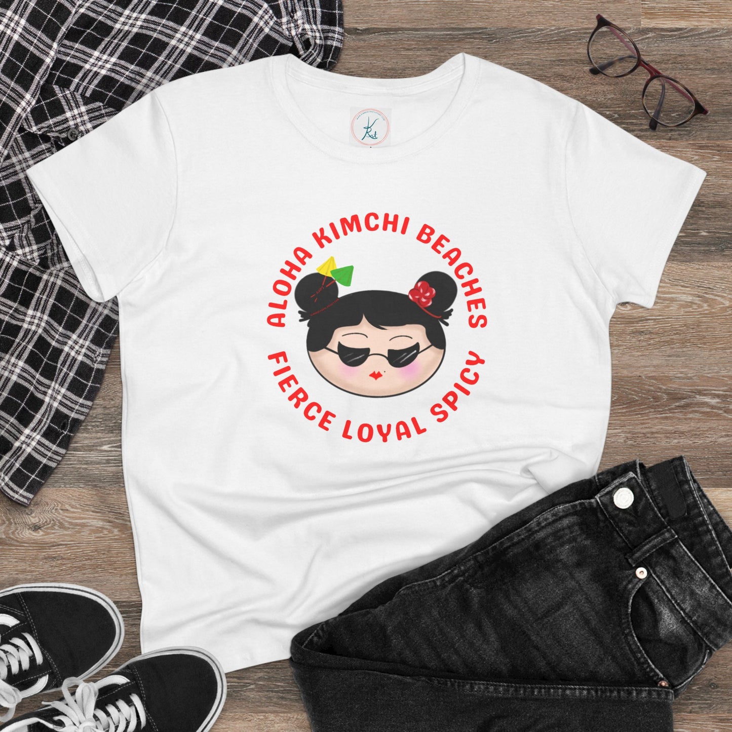 Aloha Kimchi Beaches, Women’s Asian Pride T-shirt