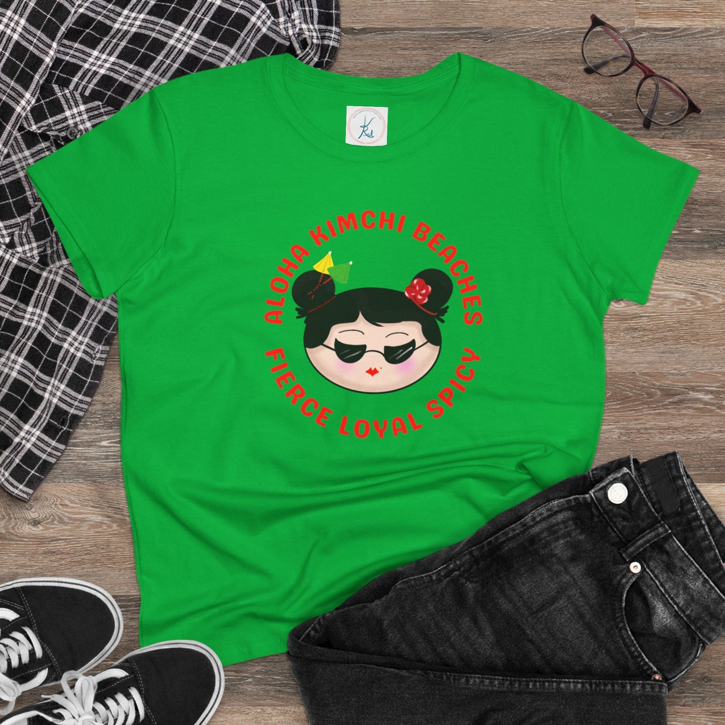 Aloha Kimchi Beaches, Women’s Asian Pride T-shirt