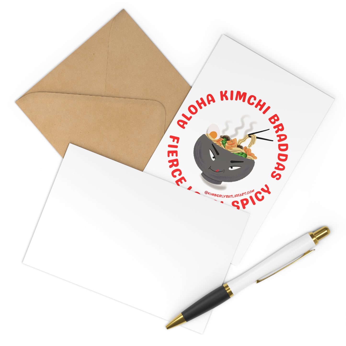 (7 pcs) Aloha Kimchi Braddas Post Cards