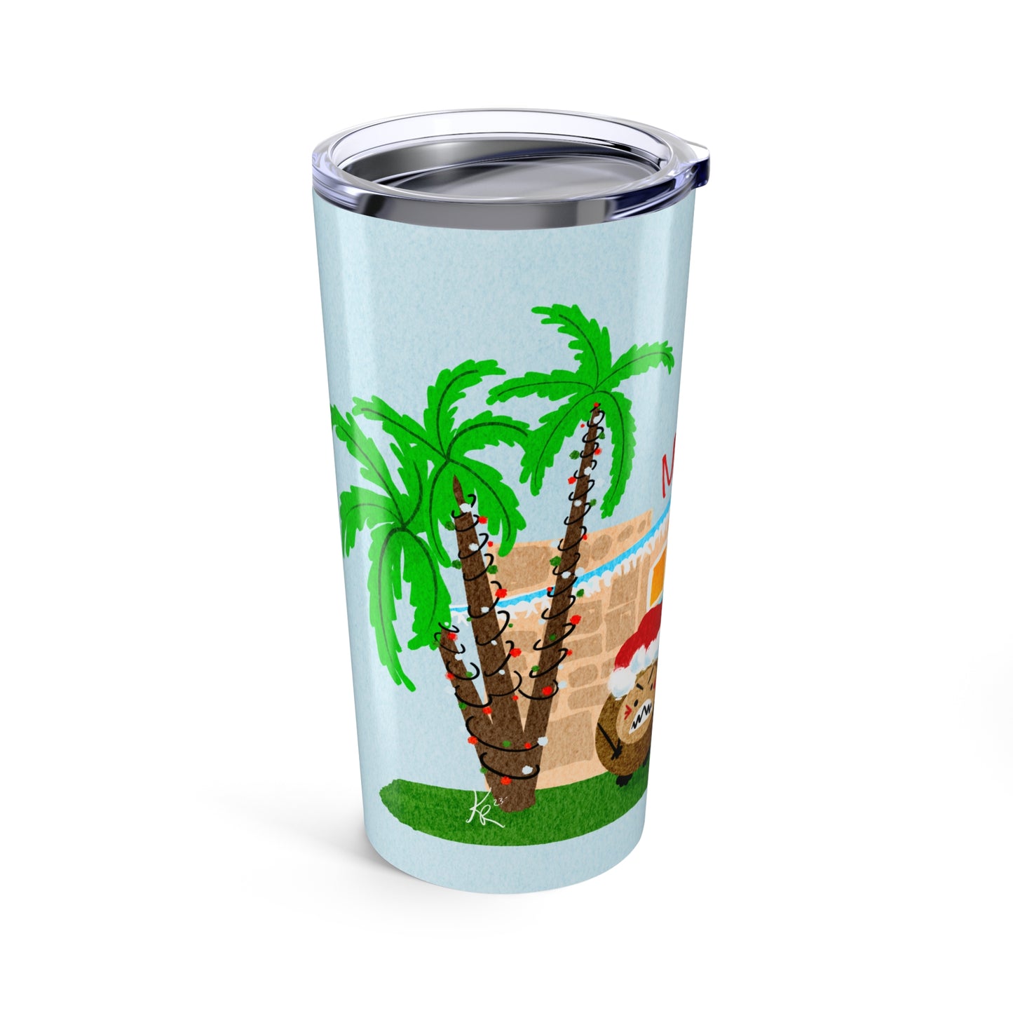 Coconut Family Christmas (boy) Tumbler 20oz