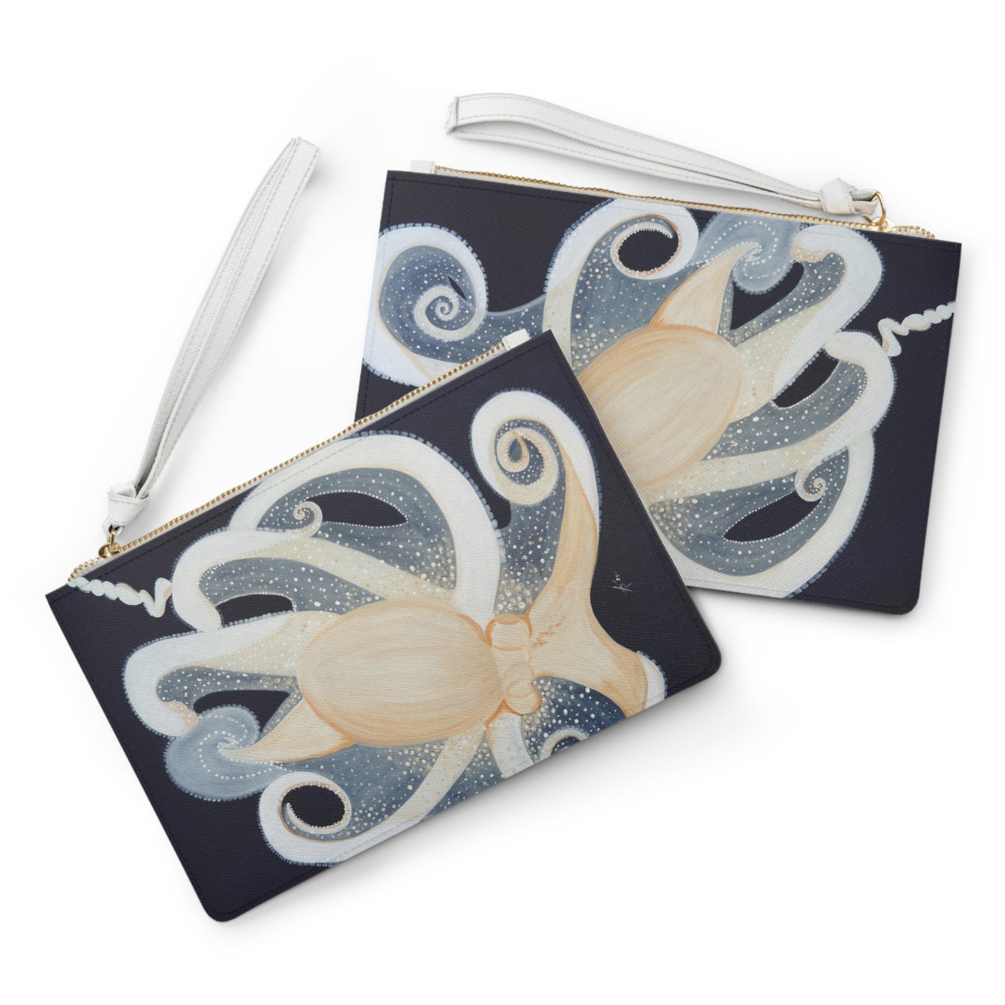 Octopus Portrait Clutch Bag