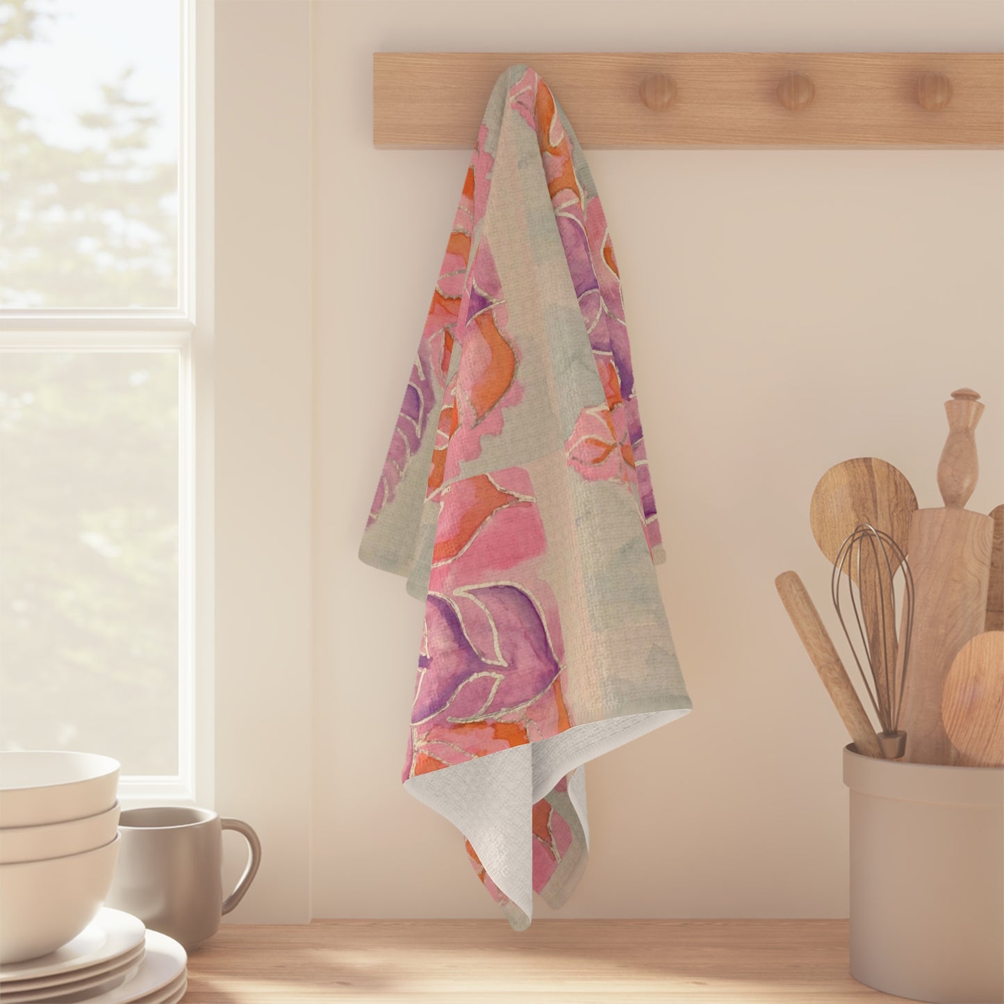 Summer Leaves Cotton Soft Tea Towel