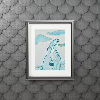 Dreamy Whale 11x14" Mat Giclee Prints