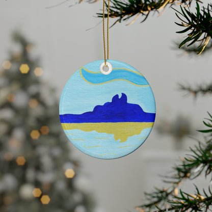 Blue Bora Bora Ceramic Ornaments (1pcs, 5pcs, 10pcs, 20pcs)