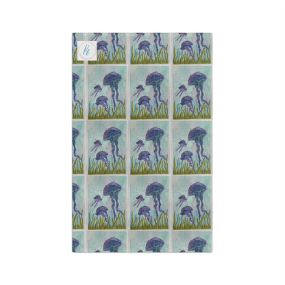 Blue & Purple Jellies Soft Tea Towel