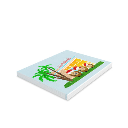 Mele Kalikimaka Coconut Family (daughter) Blank Greeting cards (8, 16, and 24 pcs)