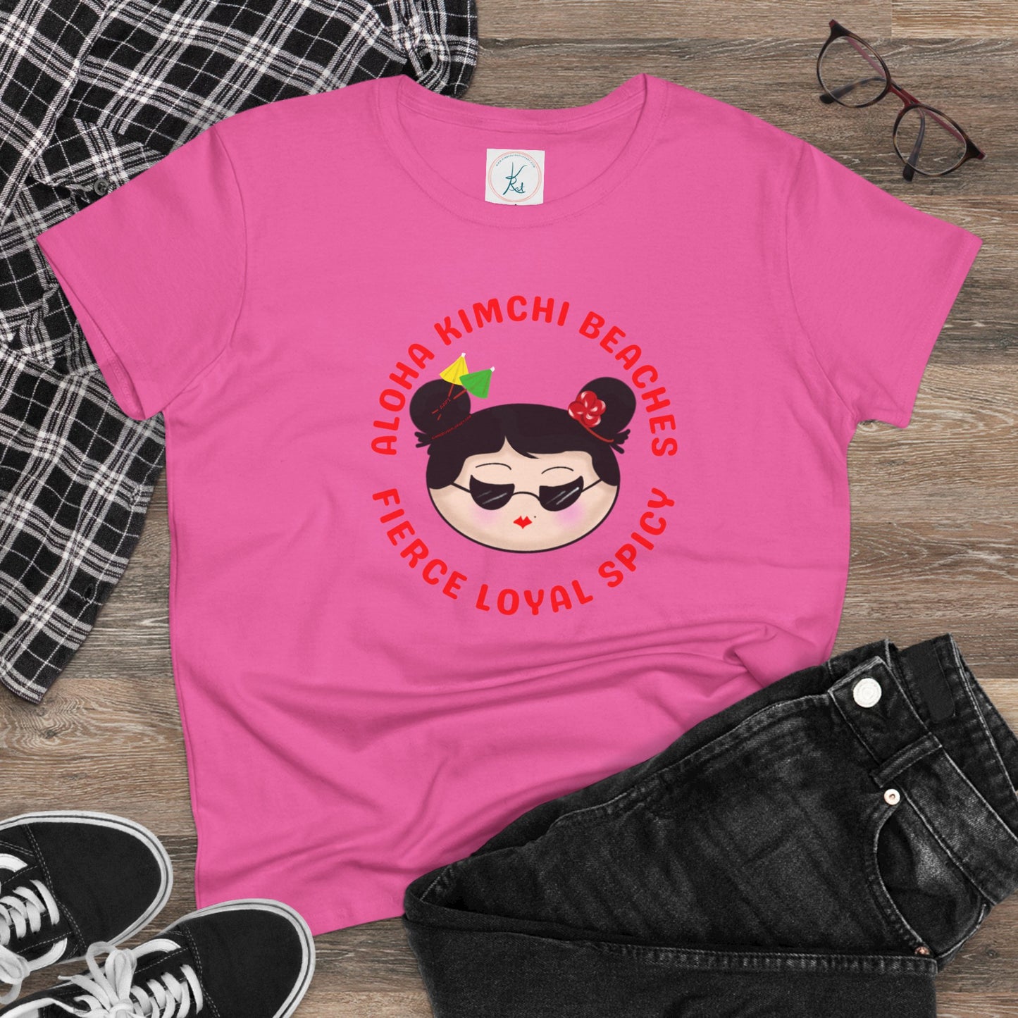 Aloha Kimchi Beaches, Women’s Asian Pride T-shirt