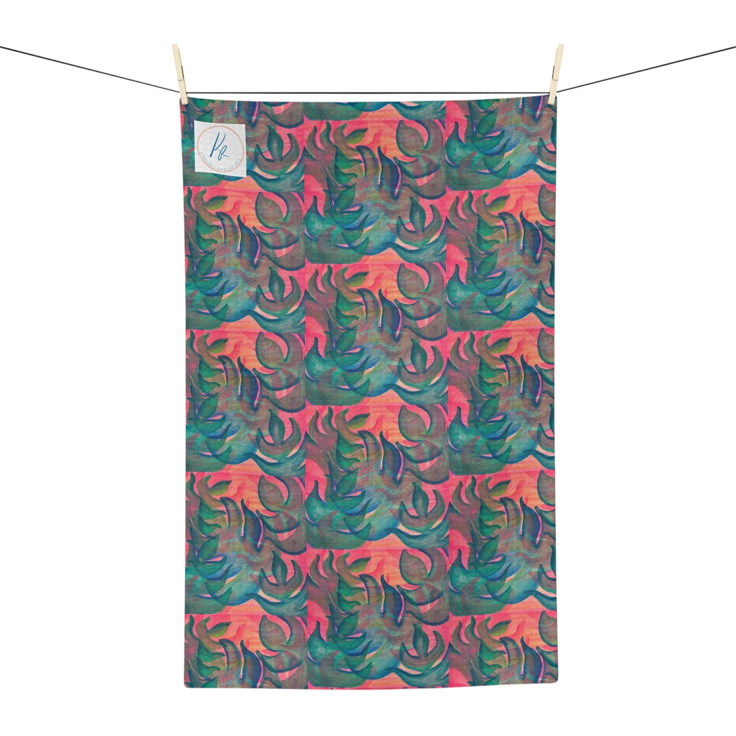 Monstera Frenzy  Soft Tea Towel