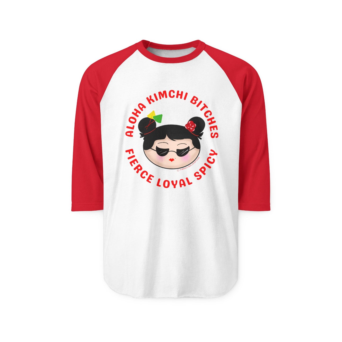 ** Aloha Kimchi Bitches Raglan Shirt