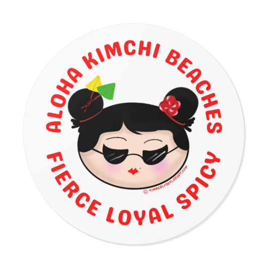 Aloha Kimchi Beaches Vinyl Sticker!!